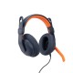 Logitech Zone Learn Auriculares Alámbrico Diadema Educación USB Tipo C Azul, Naranja